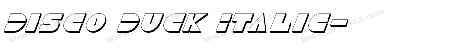 Disco Duck Italic字体转换